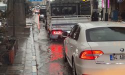 Yüksekova’da sağanak yağış etkili oldu