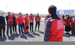 AID Uluslararası Doktorlar Derneğince mobil sahra hastanesi kurulum tatbikatı yapıldı