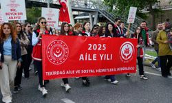 Tekirdağ'da "Aile Haftası" yürüyüşü gerçekleştirildi