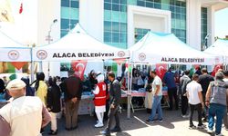 Alaca’da Gazze’ye destek kampanyasına büyük ilgili