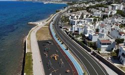 Turgutreis yolu yenilendi