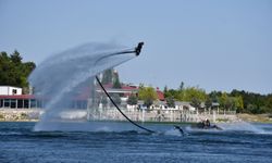 Bilecik'te flyboard gösterisi yapıldı