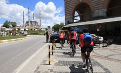 Bulgaristan'dan "vefa turu"na çıkan bisikletçiler Edirne'ye ulaştı