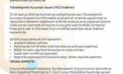 Erzurum Valiliği’nden YKS önlemleri