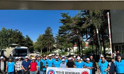 Kamu işçileri Erzurum’da eylem yaptı