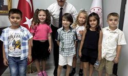 Minik çiftçiler ilk hasatlarını yaptı