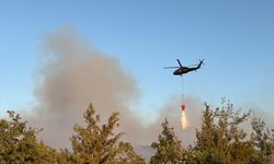 Bursa'da orman yangınına havadan ve karadan müdahale ediliyor