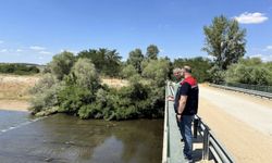 Edirne Tarım ve Orman Müdürü Bayazıt, Tunca Nehri'nde incelemede bulundu