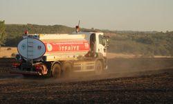 Tekirdağ'da çıkan anız yangınında 2 bin 500 dekar alan zarar gördü