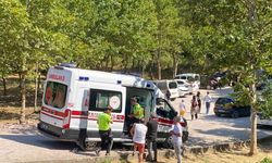 Aracını park etmek isterken 7 metrelik kanala düştü