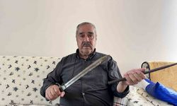 Dedesinin savaşta, hayatta kalmak için kullandığı 170 yıllık süngüyü torunlarına miras bırakacak
