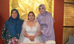 Down sendromlu Nisan Nur’un gelinlik hayali gerçek oldu
