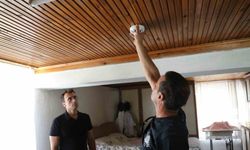 Kırsaldaki yaşlı çınarların evlerine duman dedektörü