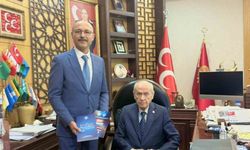 Türk Eğitim Sen  Genel Başkanı Talip Geylan, MHP Genel Başkanı Bahçeli’yi ziyaret etti