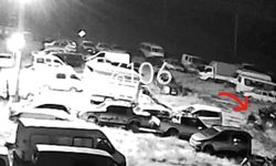 Yediemin otoparkından motosiklet hırsızlığı güvenlik kamerasında