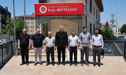 Başkan Çelik'ten Hac Vazifesini Tamamlayan Müftü Erkul'a Ziyaret