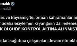 Bakan Yumaklı: "Yangınlar büyük ölçüde kontrol altına alınmıştır"