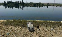 Şanlıurfa’da otomobil 5 metrelik şarampole devrildi, sürücü yara almadan kurtuldu