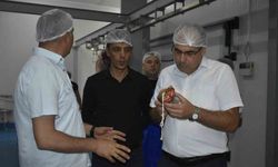Turşu fabrikası ve et entegre tesisi denetlendi