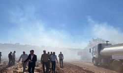 Yerleşim yerlerini tehdit eden yangına, havadan ve karadan müdahale edildi