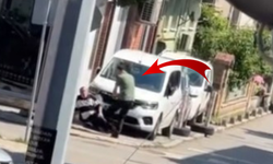 Eşini rahatsız ettiğini öne sürdüğü kişiyi bacağından vurdu