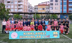 Kırklareli'nde Geleneksel 2026 Kurumlar Ligi Futbol Turnuvası başladı