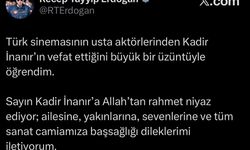 Cumhurbaşkanı Erdoğan'dan Kadir İnanır için taziye mesajı