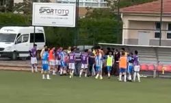 Kayseri'de amatör maçta hakeme saldırı