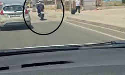 Trafikte tek teker yaparak ilerleyen sürücüye 46 bin TL ceza