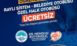 YKS adaylarına ulaşım ücretsiz