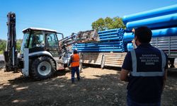 Akyazı ve Hendek’in 135 kilometrelik dev altyapı yatırımda saha sevkiyatları başladı