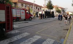 Balıkesir'de devrilen tankerden sızan akaryakıt ekiplerin müdahalesiyle kontrol altına alındı