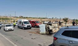 Otomobil refüje çarparak takla attı: 1 yaralı