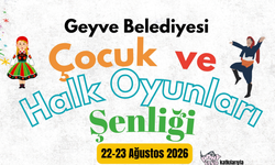 Geyve'de çocukların neşesi halk oyunlarının coşkusuyla buluşacak