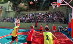 Değirmendere Sahilinde basketbol heyecanı