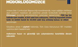 Etimesgut'ta merdiven altı üretime operasyon: 1 gözaltı