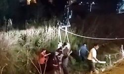 İstanbul'da iş makineli inek kurtarma operasyonu