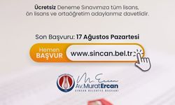 Sincan Belediyesi'nden KPSS adaylarına ücretsiz deneme sınavı