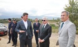 Vali Doğan'dan Millet Bahçesi'nde saha incelemesi