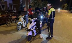 Bolu'da gece denetiminde motosikletlilere hayati uyarı