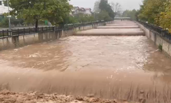Hendek'te Şiddetli Yağış! Uludere Çayı'nda Su Seviyesi Yükseldi