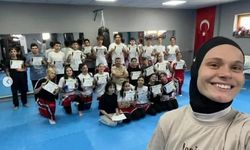 Kick Boks’ta 110 sporcu kuşak atladı