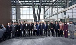 AK Parti heyeti hasta kabulüne başlayan Ali Osman Sönmez Devlet Hastanesini gezdi
