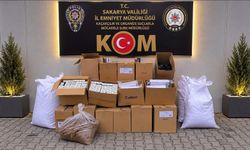 Sakarya'da 203 bin 500 gümrük kaçağı makaron ele geçirildi