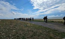 Arin Gölü'ndeki su çekilmesine dikkat çekmek için doğa yürüyüşü düzenlendi