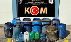 Çorum'da kaçak alkol operasyonu: 2 gözaltı