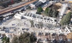 Depremin yıktığı Antakya Ulu Camii'de restorasyon çalışmaları sürüyor
