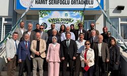 Düzce'de Yeşil Duvar Projesiyle 90 fidan toprakla buluştu