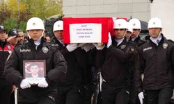 Kazada şehit düşen polis memuru için uğurlama töreni düzenlendi