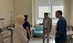 Kütahya Şehir Hastanesi'nde kemoterapi ünitesi ziyaret edildi